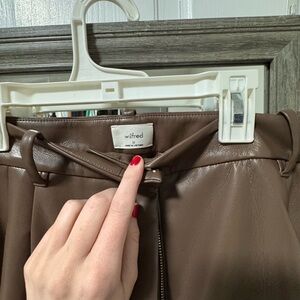 Wilfred Effortless Brown Leather Pants